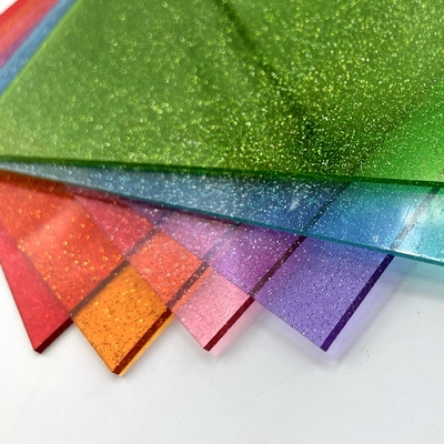 3mm Candy Color Cast Glitter Arkusze akrylowe do cięcia laserowego DIY Kolczyki Crafts